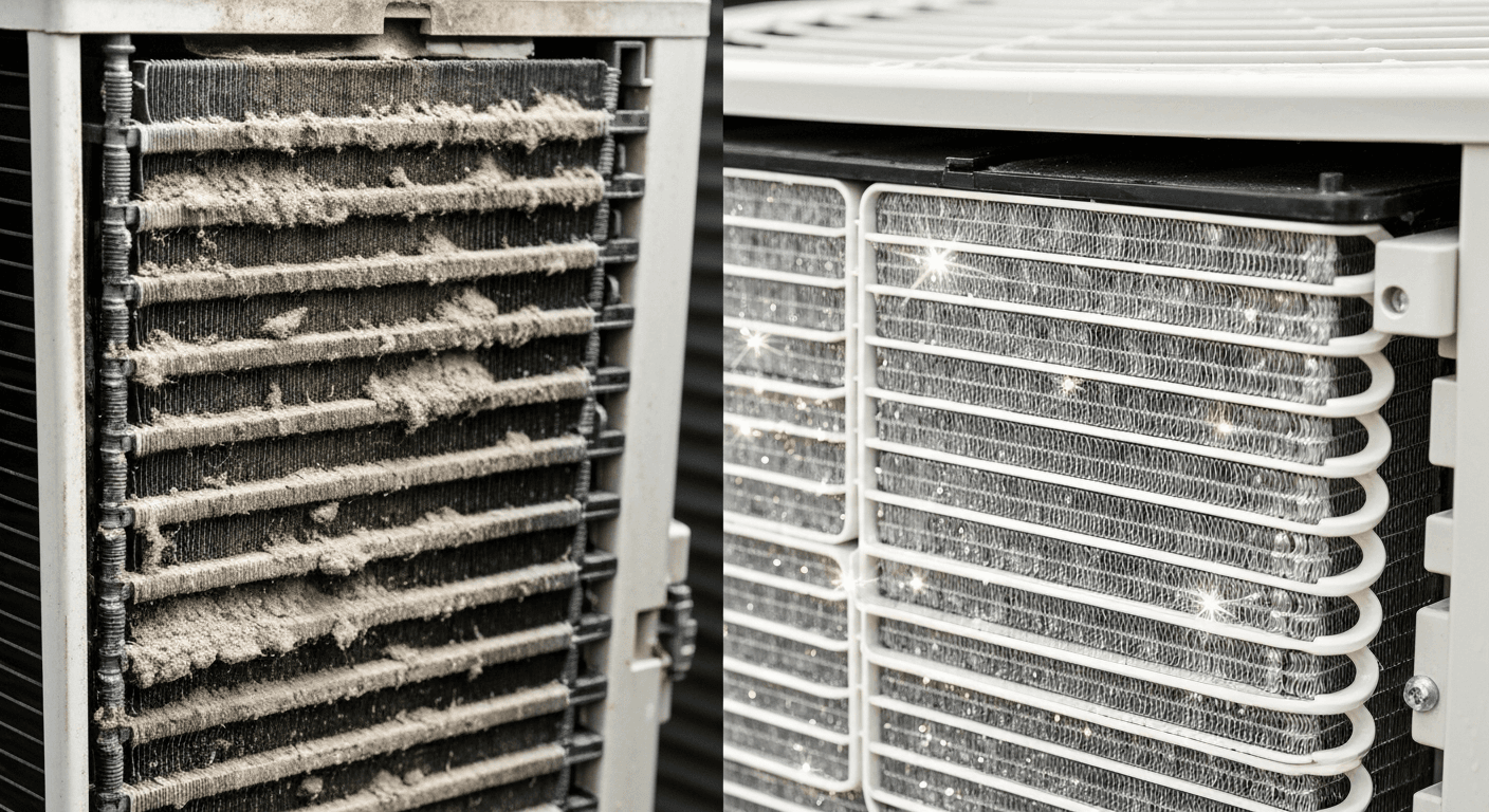 Tanda aircond perlu chemical wash