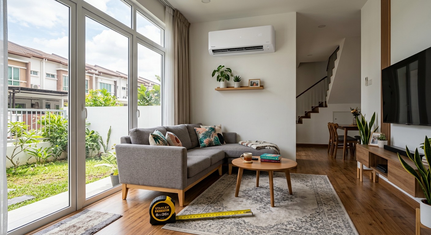 Cara Pilih Aircond Midea — Panduan Saiz Bilik & HP — panduan aircond Midea di Malaysia